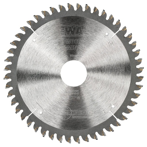 [PTG421.00270] DEWALT Extreme Workshop Circular Saw Blade, 165mm x 30mm, 48T, DT4088-QZ