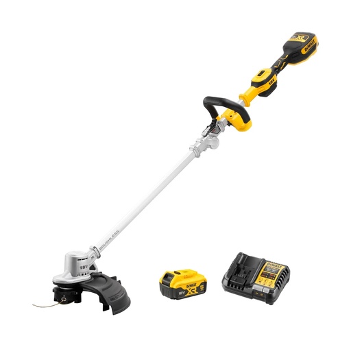 [PTG341.00007] DEWALT Trimmer de tuns iarba fara perii cu ax pliabil, 36 cm, 18 V XR®, 1 x 5.0 Ah, DCMST561P1-GB