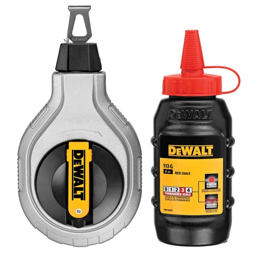 [PTG317.00019] DEWALT 6:1 Chalk Reel With Red Chalk, 30m, DWHT47408-0