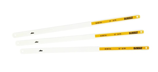 [PTG313.00004] DEWALT Mixed Hacksaw Blades, 300mm/12-in, 3 Pack, DWHT0-20558
