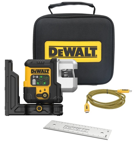 [PTG315.00072] DEWALT 3 x 180 USB Green Beam Laser, DCLE14301GB-XJ