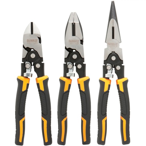 [PTG321.00090] DEWALT Compound Action Pliers Set, 3 Pack, DWHT0-70485