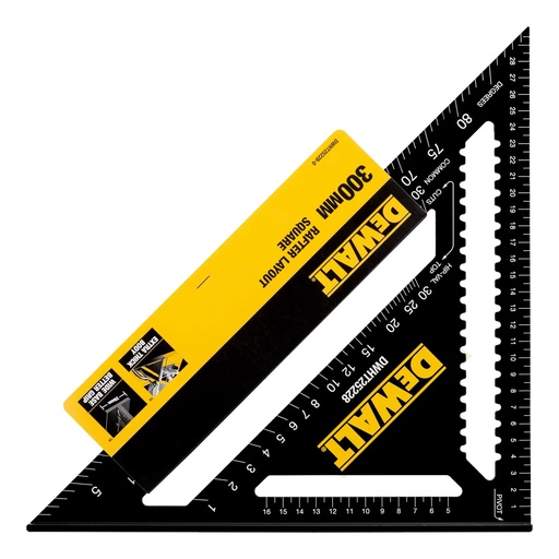 [PTG385.00025] DEWALT Metric Speed Square, 300mm, DWHT25228-0