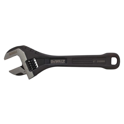[PTG327.00046] DEWALT All Steel Adjustable Wrench, 8in, DWHT80267