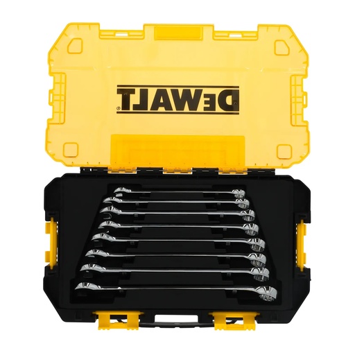 [PTG327.00054] DEWALT 8 Piece Combination Metric Wrench Set, DWMT73810