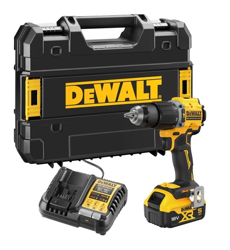 [PTG189.00059] DEWALT Brushless Hammer Drill Driver, 18V XR®, 1 x 5.0Ah, DCD799P1T-GB
