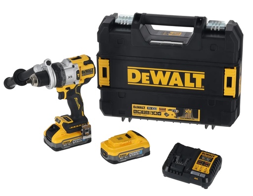 [PTG189.00062] DEWALT Brushless Premium Hammer Drill Driver, 18V XR®, 2 x 5.0Ah POWERSTACK™, DCD1007H2T-GB