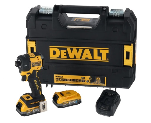 [PTG283.00020] DEWALT Brushless Hydraulic Impact Driver, 18V XR®, 2 x 1.7Ah POWERSTACK™, DCF870E2T-GB