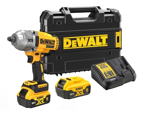 [PTG283.00027] DEWALT Brushless 1/2" Hog Ring High Torque Impact Wrench, 18V XR®, 2 x 5.0Ah, DCF900P2T-GB