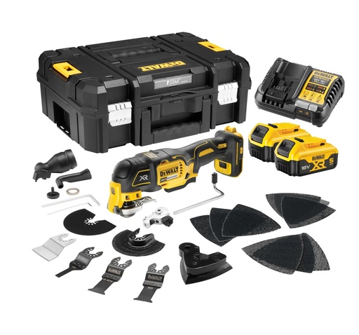 [PTG284.00012] DEWALT Brushless 3 Speed Oscillating Multi-Tool, 18V XR®, 2 x 5.0Ah, DCS356P2-GB
