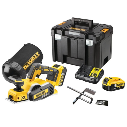 [PTG293.00005] DEWALT Brushless Planer, 18V XR®, 2 x 5.0Ah, DCP580P2-GB
