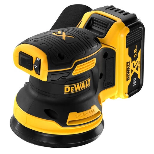[PTG295.00036] DEWALT Brushless Sander, 125mm, 18V XR®, 2 x 5.0Ah, DCW210P2-GB
