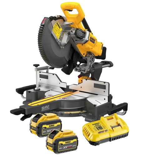 [PTG297.00103] DEWALT Mitre Saw, 305mm, 54V XR FLEXVOLT®, 2 x 9.0Ah, DCS781X2-GB