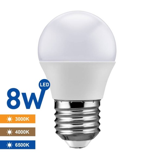 [PTG074.00028] SAMSUNG LED Globe Bulb 8W G45 E27, WELLMAX