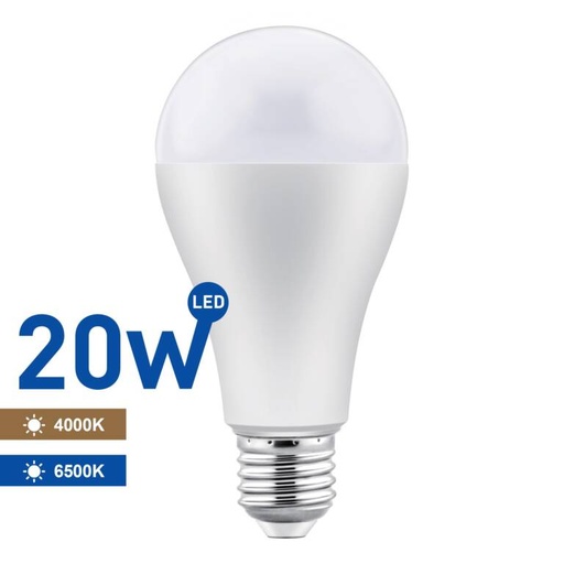 [PTG074.00060] SAMSUNG LED Bulb 20W (2400lm) E27 6500K A65, WELLMAX