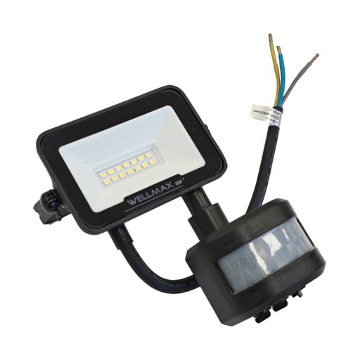[PTG072.00015] SAMSUNG Submarine LED Floodlight 10W 6500K + Sensor, WELLMAX