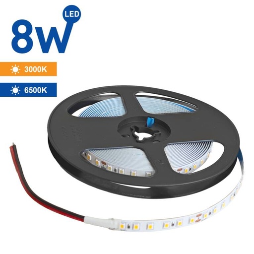 [PTG076.01106] Banda LED 8W 24V IP20 8mm x 5m, WELLMAX