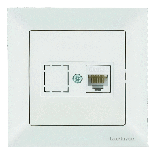 [PTG031.00190] CANDELA – Data Socket, CAT5, 1xRJ45, MUTLUSAN