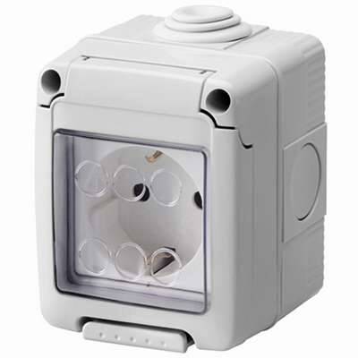 [PTG229.01048] Splash-Proof Schuko Socket IP55 – 55BK16US, LAVA