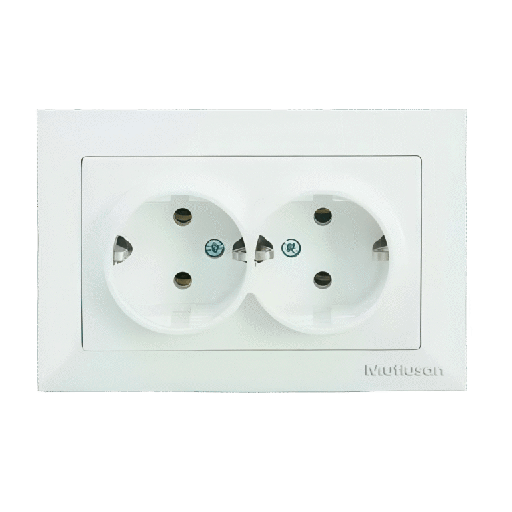 [PTG229.01050] CANDELA – Double Earthed Socket, Bakelite, MUTLUSAN