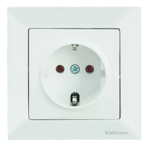 [PTG229.01054] CANDELA – Single Earthed Socket, Child Protection, MUTLUSAN