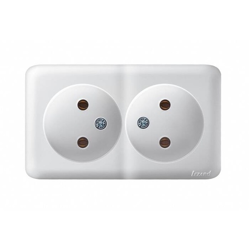 [PTG229.01086] VIOLA Double Socket Surface-Mounted, LEZARD