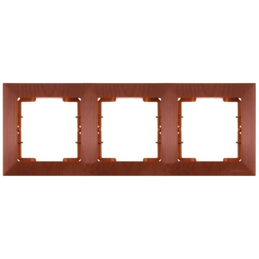 [PTG013.02308] CANDELA Cherry – Horizontal Frame 3 Gang, MUTLUSAN
