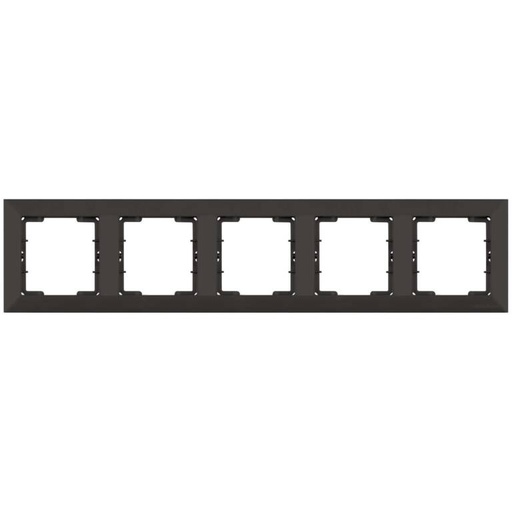 [PTG013.02318] CANDELA Velvet Black – Horizontal Frame 5 Gang, MUTLUSAN