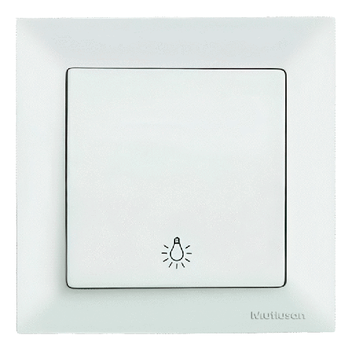 [PTG264.02319] CANDELA White – Momentary Push-Button Switch With LED, MUTLUSAN