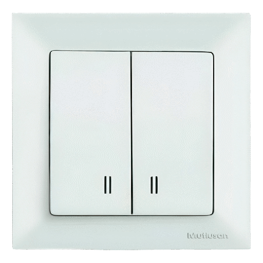 [PTG264.02320] CANDELA – Double Switch With LED, MUTLUSAN