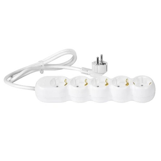 [PTG425.00021] Extension Cord, 5 Sockets, 3x1.5mm², White, WCONN