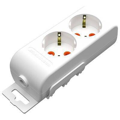 [PTG425.00034] Power Strip Block, 2 Sockets, MUTLUSAN