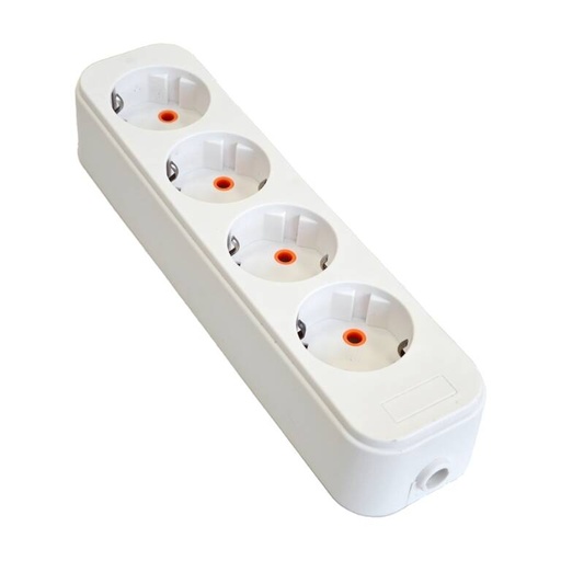 [PTG425.00040] Power Strip Block, 4 Sockets, LAVA