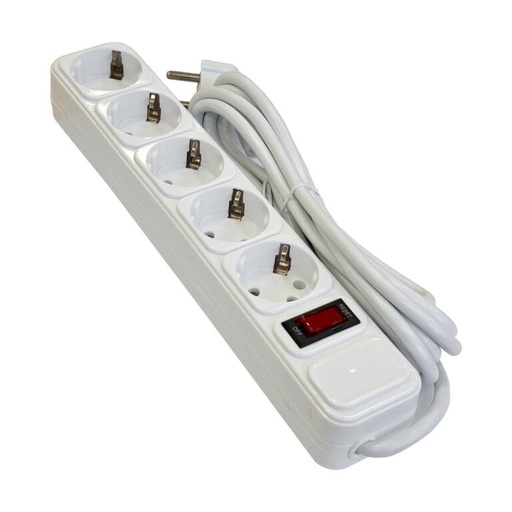 [PTG425.00044] Prelungitor (protectie la supratensiune), 5 prize, 3m, 3x1mm², LAVA