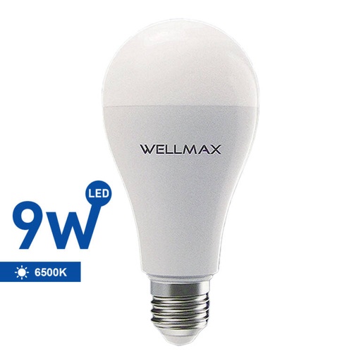 [PTG074.00072] Rechargeable LED Bulb 12H 9W E27 6500K A60, WELLMAX