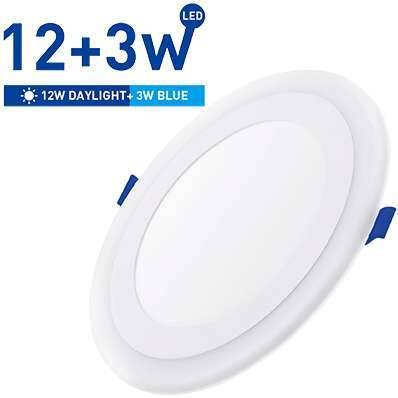 [PTG062.00045] Spot LED SAMSUNG incastrat rotund, 12W, 6500K + 3W albastru, WELLMAX
