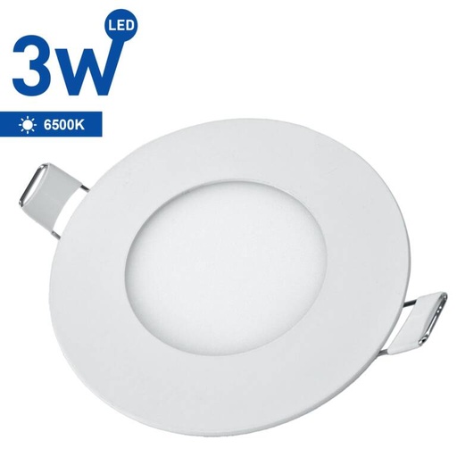 [PTG062.00047] SAMSUNG Slim Round Recessed LED Spotlight, 3W, 6500K, WELLMAX