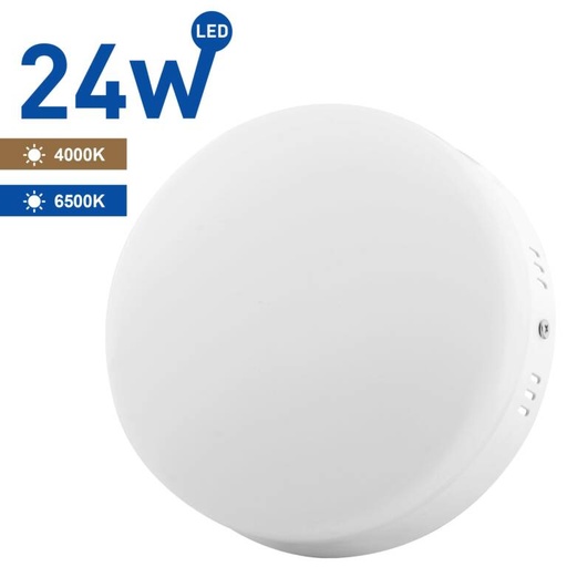 [PTG063.00009] WeFit Spot LED aplicat rotund, 24W, WELLMAX