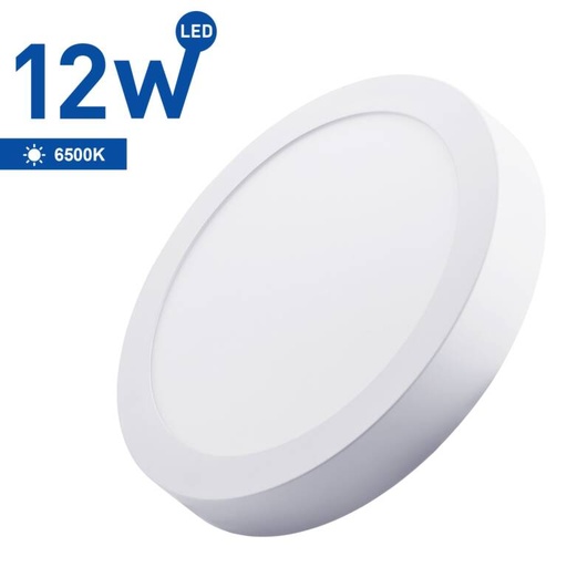 [PTG063.00020] Spot LED SAMSUNG aplicat rotund, 12W, 6500K, WELLMAX